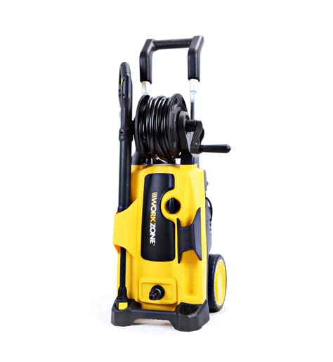 If your pressure washer starts and runs fine, but theres no pressure or no water coming from the pump, it could be a clogged wand, hose or inlet filter. . Who makes workzone pressure washers